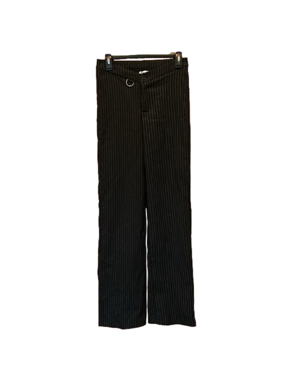 Princess Polly Pinstripe Black Trousers
